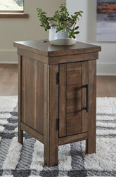 Tampa Furniture Outlet Lutz - Ashley Furniture - Moriville Chairside End Table - Chair Side End Table / Grayish Brown - T731-7